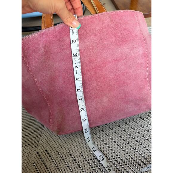 LOXWOOD Le Cabas Parisian Tote Bag Mauve Purple Tan Suede Handcrafted FRANCE - Picture 9 of 10